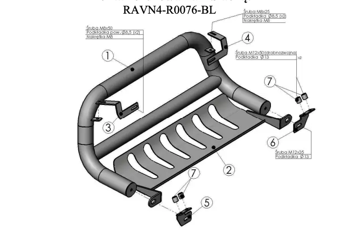 Kufanger Toyota RAV4 III 2005 - 2008 | m/underseksjonsplate – bilde 4
