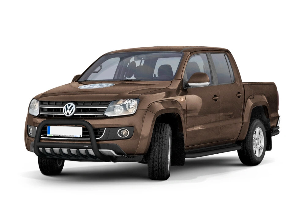 Kufanger VW Amarok I 2009 - 2016 | D - Ø70mm - m/underseksjonsgrill Black Edition