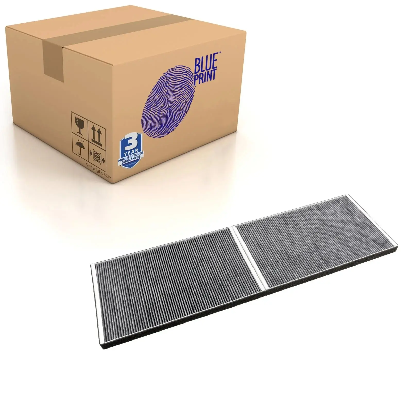 Kupefilter Hepa Tesla Model X │ Blue Print Pollen filter Activated Carbon Filter Image 4