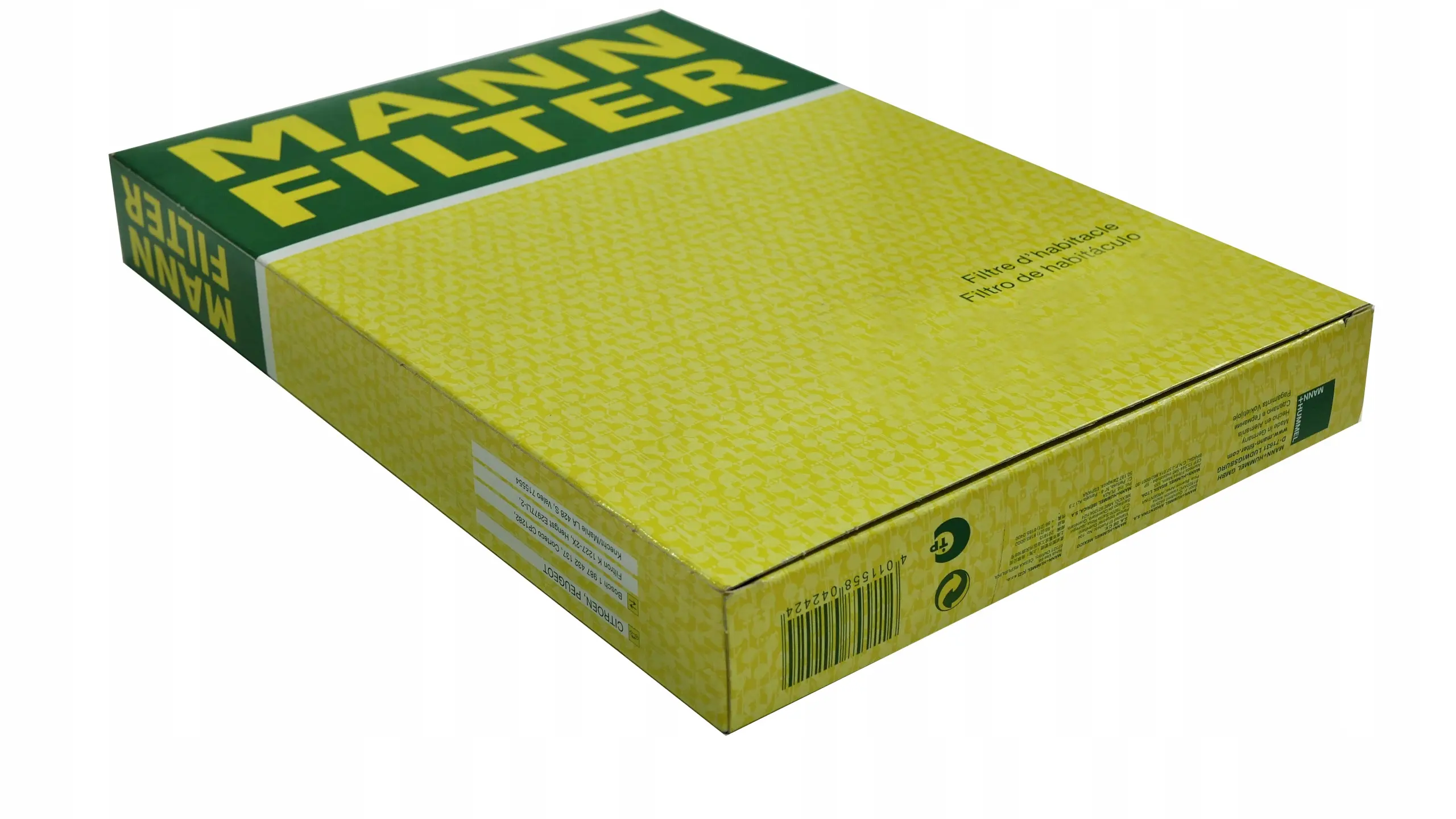 Kupéfilter MANN-FILTER Citroen C-ZERO / Mitsubishi i-MiEV / Peugeot iOn Image 1