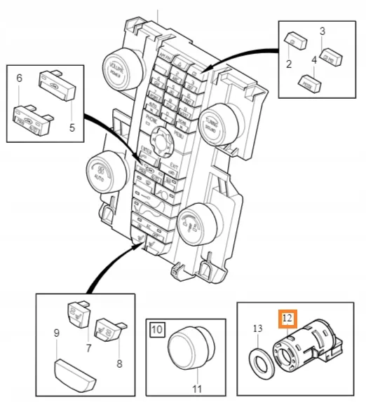 Kupétemperatursensor (innetemp) Volvo Genuine® C30 C70 S40 S70 V50 V70 │ bensin/diesel – bilde 3