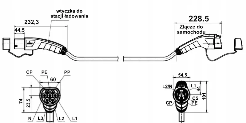 Ladekabel adapter PHEV Type 2 │ Mobile AC Charging Cable - 5m Image 5
