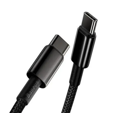 Ladekabel Baseus Tungsten Gold Type-C USB-C 100W 5A Huawei SCP Quick Charge 4.0 PD Samsung AFC - 2m Image 8