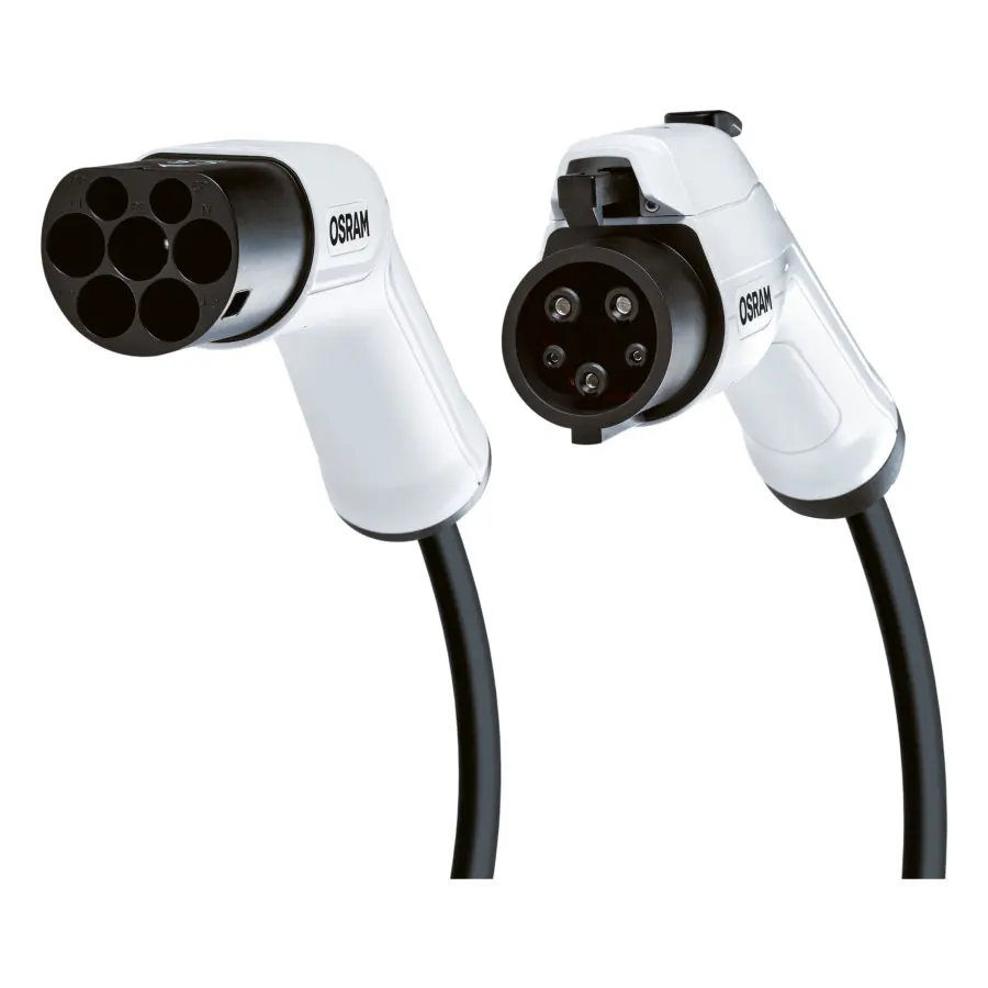 Ladekabel Type 2 til Type 1 Osram BATTERYcharge 5PIN | 1-fas | 32A | 7.2 kW - 5M Image 2