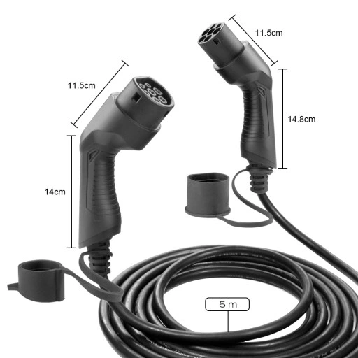 Ladekabel Type 2 til Type 2 GW Mode 3 Cable 7PIN | 1-fas & 3-fas | 32A | 22 kW - 5M Image 3