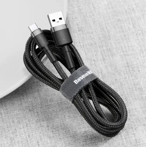 Ladekabel USB-C Type C Quick Charge 3.0 2A 2m – bilde 4