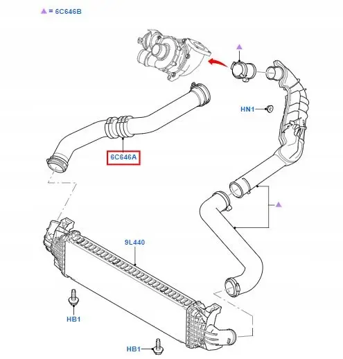 Ladeluftslange Intercooler Ford 2.0 TDCi │ Genuine® Charger Intake Hose – bilde 4