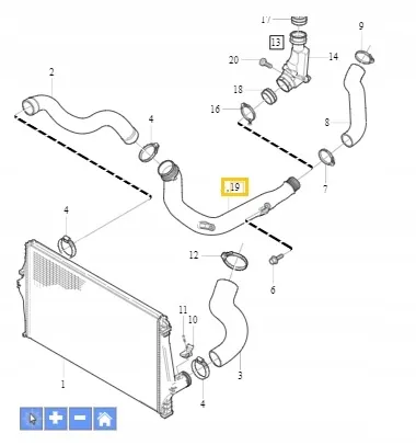 Ladeluftslange Volvo 2,4D │ Genuine® (intercooler → innsug) – bilde 7