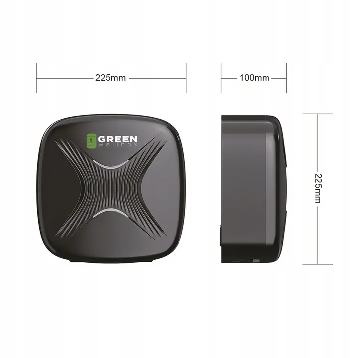 Ladestasjon Green Wallbox Smart 11W | 16A | 3-fas | Type 2 kontakt (m/ ladekabel  | Vegglader+ Smart App) | Vegglader Image 3