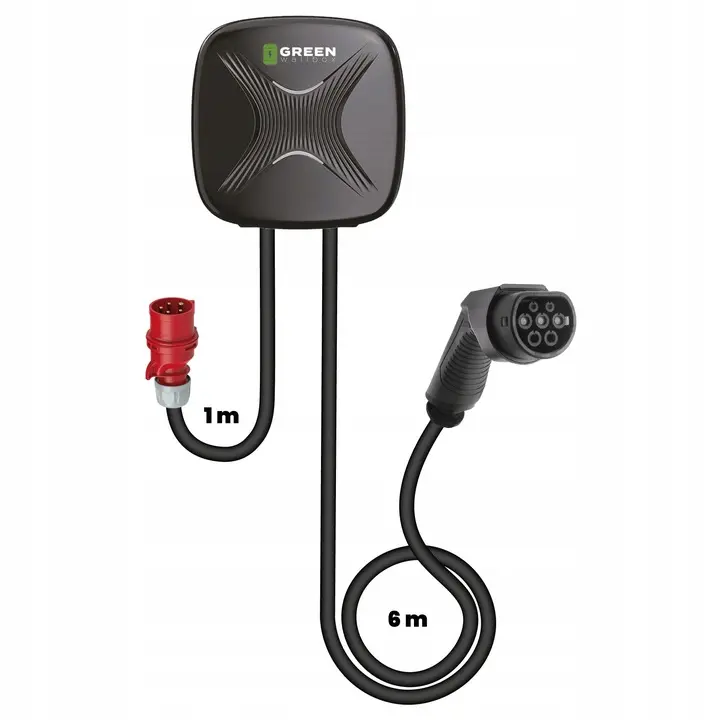 Ladestasjon Green Wallbox Smart 22kW | 32A | 3-fas | Type 2 kontakt (m/ ladekabel + Smart App) | Vegglader Image 2