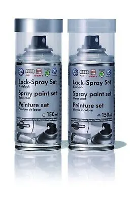 Lakkspray sett + klarlakk Audi Quarts Grey │ Lakk kode LY7G Quarzgrau Metallic Y7G