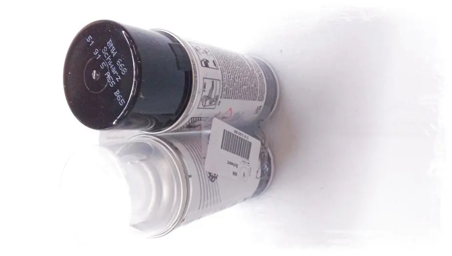 Lakkspray sett + klarlakk BMW Schwarz uni. 668/C2W│ Lakk kode 668/C2W Black Universal - 2x 150ml Image 2