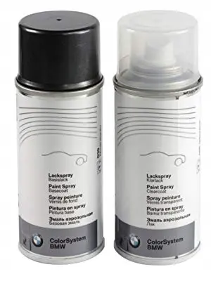 Lakkspray sett + klarlakk BMW Sparkling Graphit met. A22 │ Lakk kode A22 Sparkling Graphit Metallic - 2x 150ml