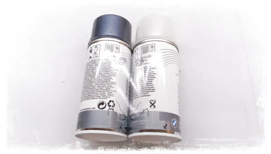 Lakkspray sett + klarlakk BMW Stahlblau met. 372 │ Lakk kode 372 Steel Blue Metallic - 2x 150ml Image 2