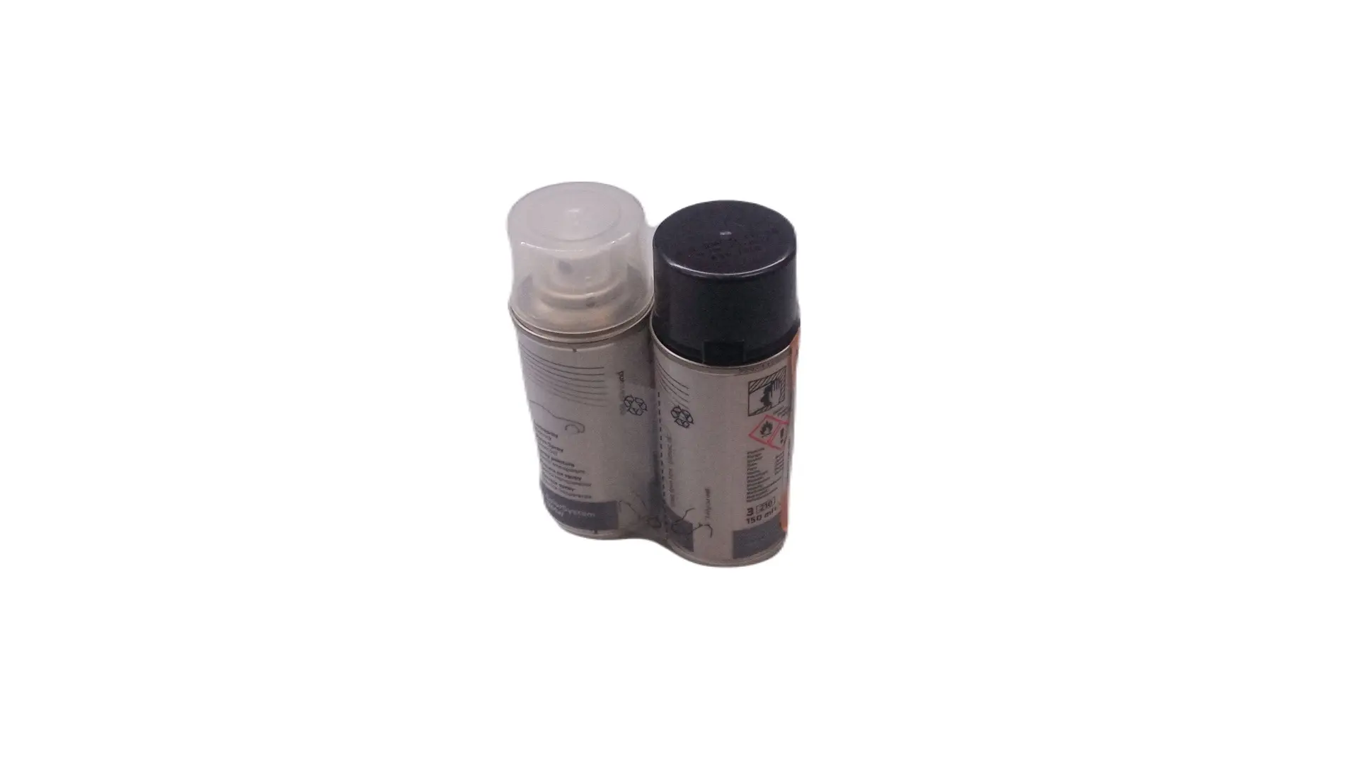Lakkspray sett + klarlakk BMW Stahlgrau met. 400 │ Lakk kode 400 Steel Grey Metallic - 2x 150ml Image 1