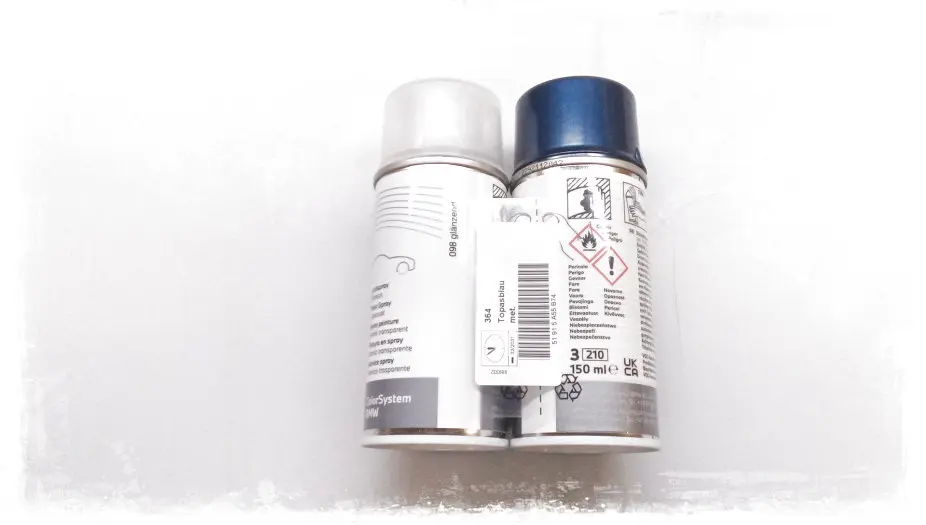 Lakkspray sett + klarlakk BMW Topasblau met. 364 │ Lakk kode 364 Topaz Blue Metallic - 2x 150ml Image 3