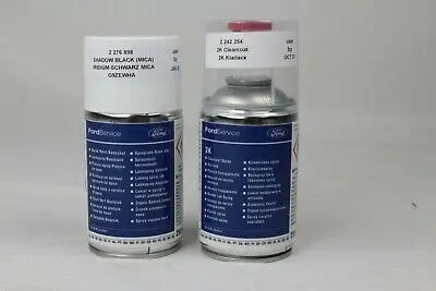 Lakkspray sett + klarlakk Ford Mica Shadow Black │ Lakk kode G9ZEWHA Iridium-Schwarz-Mica Image 1