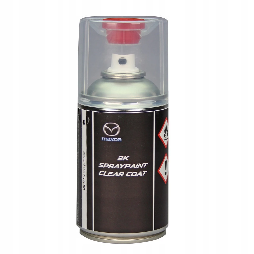 Lakkspray sett + klarlakk Mazda Crystal White Pearl │ Lakk kode 34K Crystal White Pearl Mica Image 3