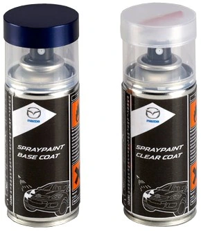 Lakkspray sett + klarlakk Mazda Deep Crystal Blue Metallic│ Lakk kode 42M Deep Crystal Blue Metallic Image 1