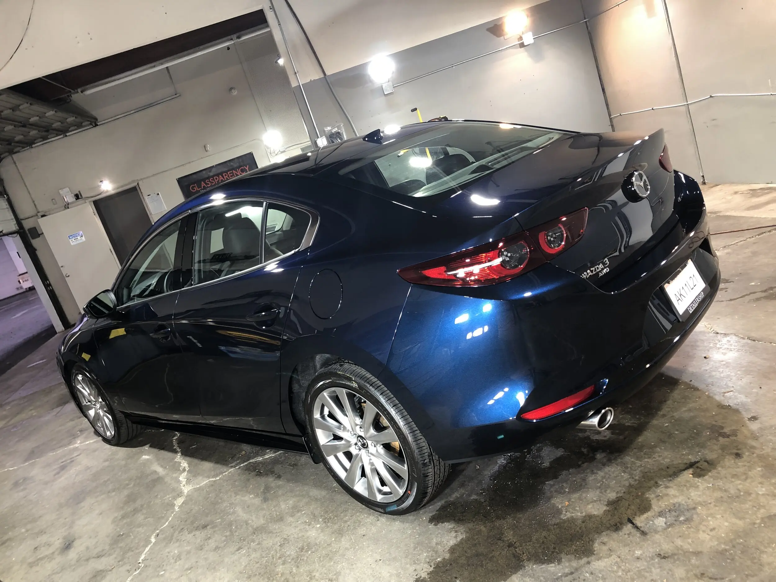 Lakkspray sett + klarlakk Mazda Deep Crystal Blue Metallic│ Lakk kode 42M Deep Crystal Blue Metallic Image 3