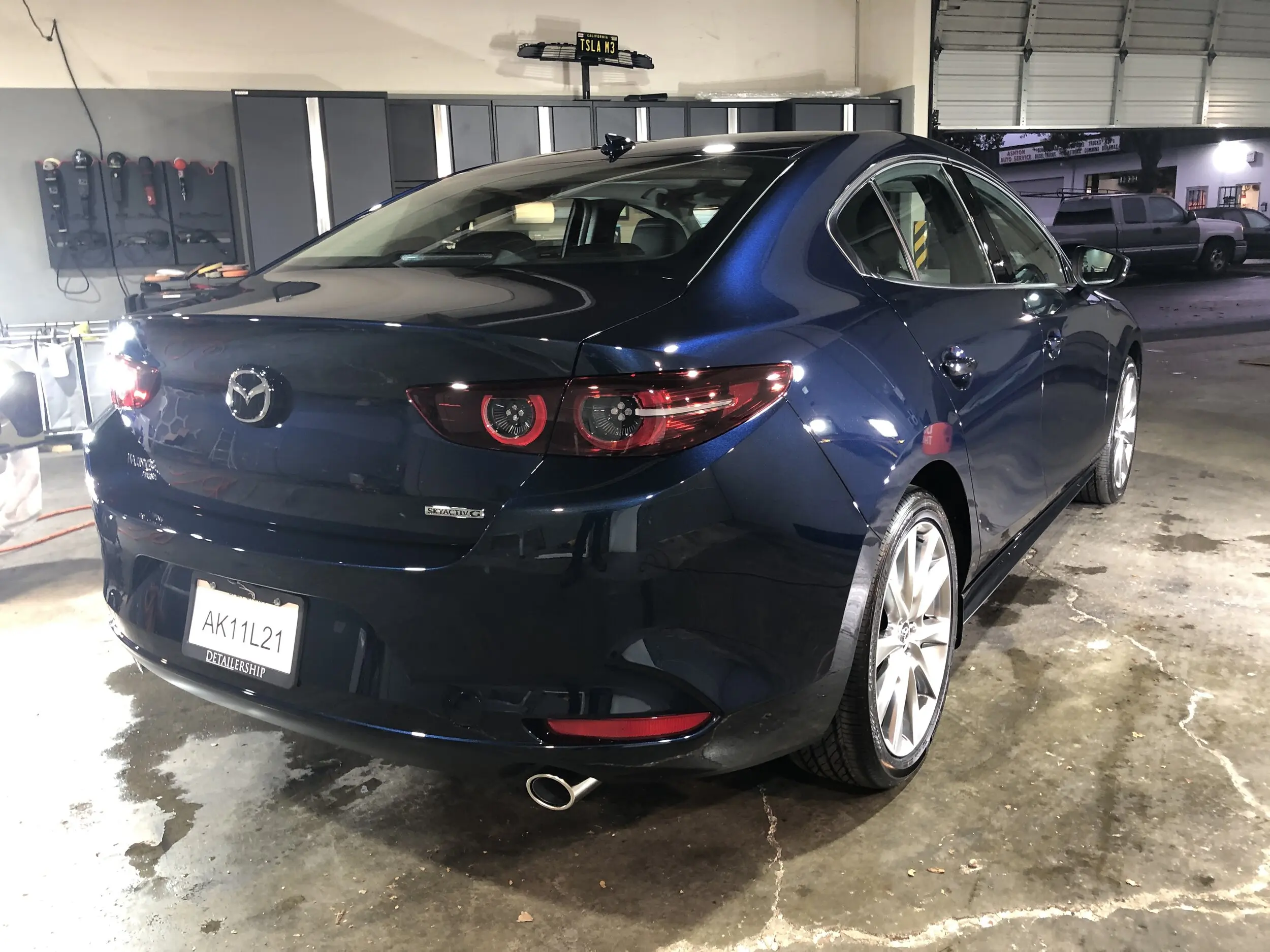 Lakkspray sett + klarlakk Mazda Deep Crystal Blue Metallic│ Lakk kode 42M Deep Crystal Blue Metallic Image 5