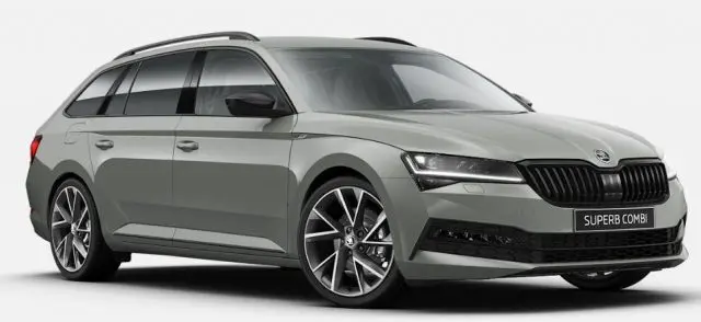 Lakkspray sett + klarlakk Skoda Stahlgrau F7A│ Lakk kode F7A Steel Grey - 2x 150ml – bilde 3