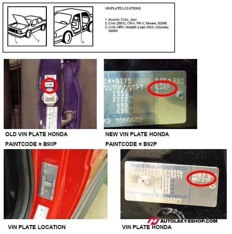 Lakkstift 1K Touch Up Honda NH912P SLATE GRAY PEARL│ Lakkkorreksjonspenn Lakk kode NH912P – bilde 3