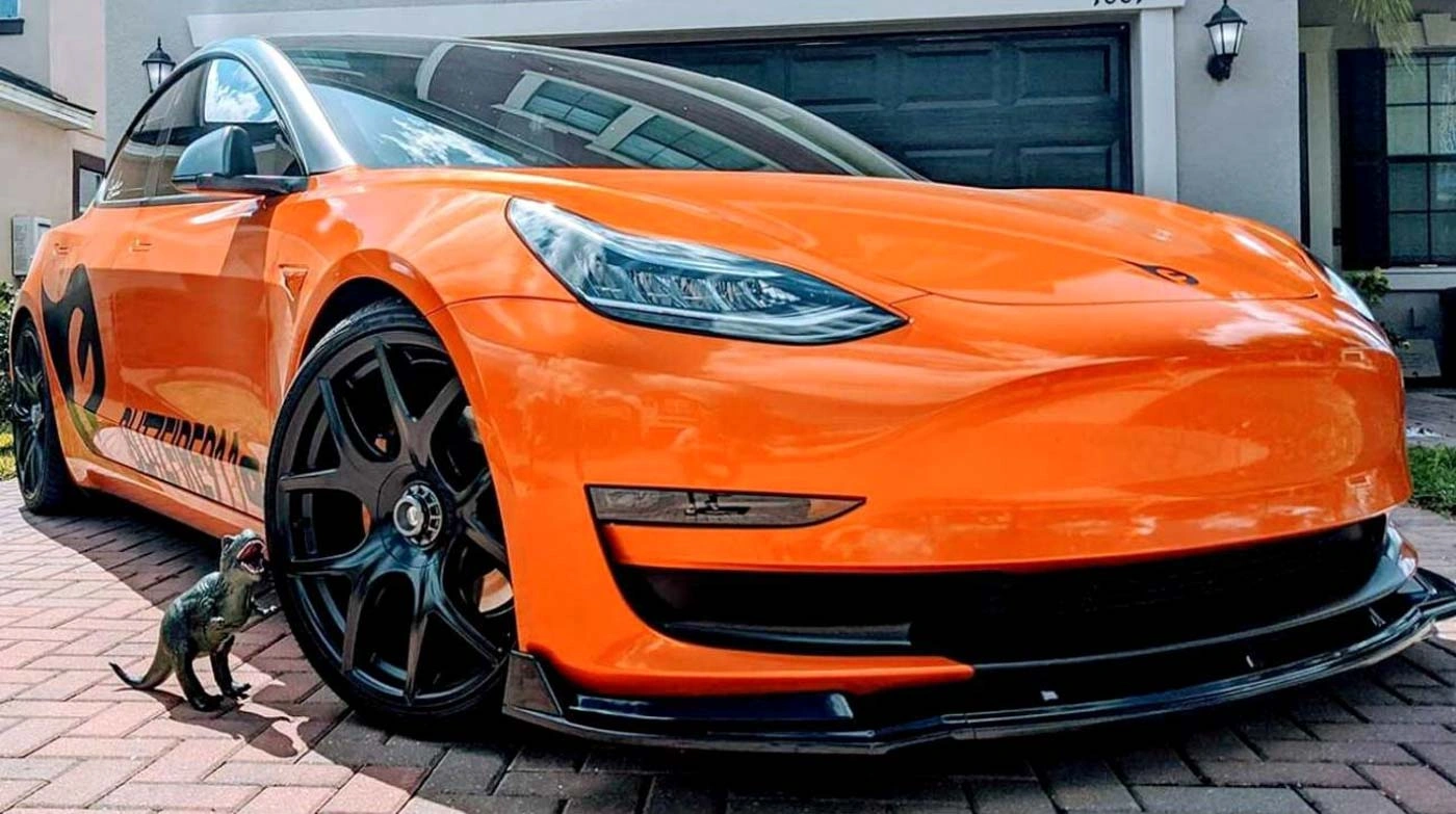 Lakkstift 1K Touch Up Tesla 3OG00 Very Orange Met │ Lakkkorreksjonspenn Lakk kode 3OG00 – bilde 2