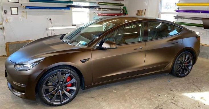 Lakkstift 1K Touch Up Tesla PMAB Sycamore Brown Met │ Lakkkorreksjonspenn Lakk kode PMAB – bilde 2