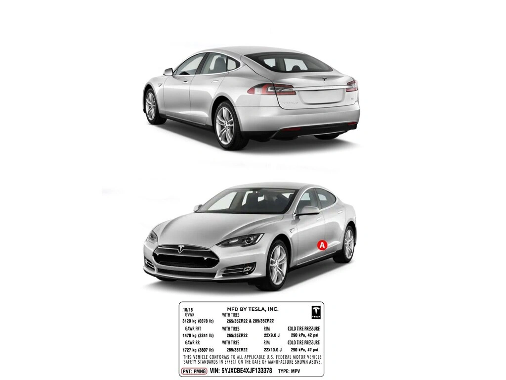 Lakkstift 1K Touch Up Tesla PPSR Signature Red Pearl │ Lakkkorreksjonspenn Lakk kode PPSR – bilde 6