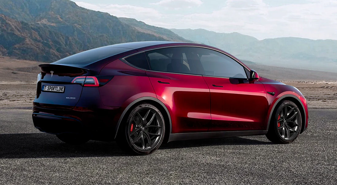 Lakkstift 2K Touch Up Tesla Midnight Cherry Red Pearl R108E │ Lakkkorreksjonspenn Lakk kode R108E – bilde 5
