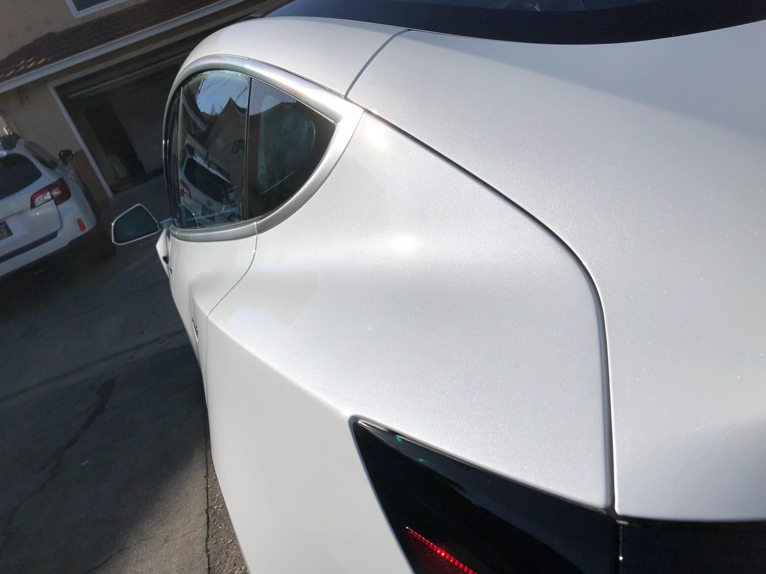 Lakkstift 2K Touch Up Tesla PPSW White Water Pearl │ Lakkkorreksjonspenn Lakk kode PPSW Image 2