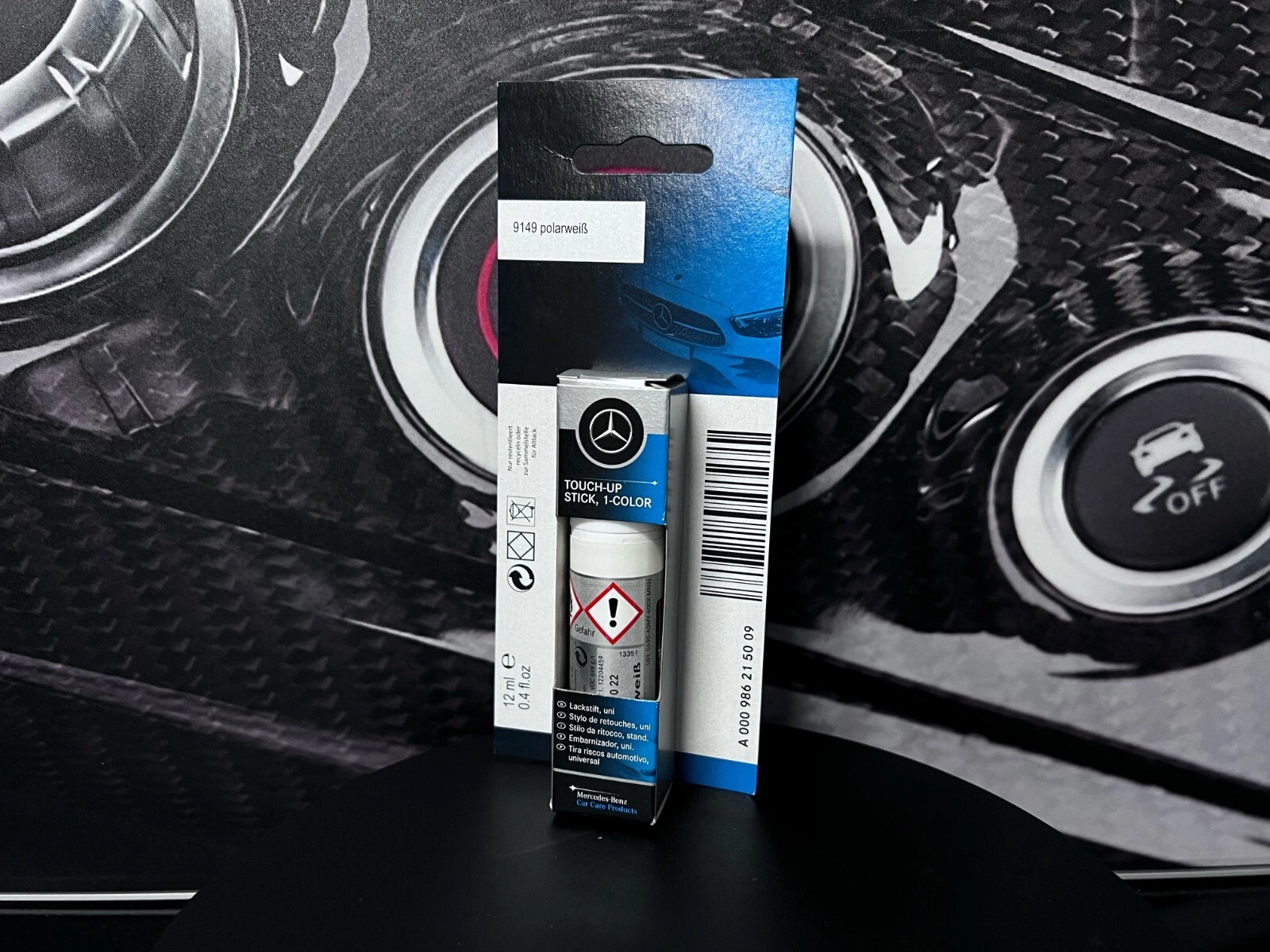 Lakkstift kit 1-komponent Mercedes-Benz Blanc Arctique | Lakk kode 147  Arktik Weiss