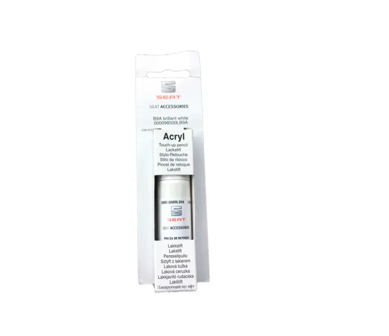 Lakkstift kit 1-komponent Seat Touch Up Brilliant White│ Lakk kode B9A Brilliant White