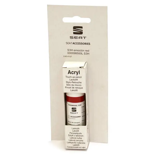 Lakkstift kit 1-komponent Seat Touch Up Emocion Red│ Lakk kode S3H Emotion Red