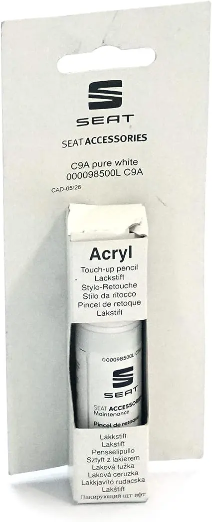 Lakkstift kit 1-komponent Seat Touch Up Pure White│ Lakk kode C9A Pure White Image 1