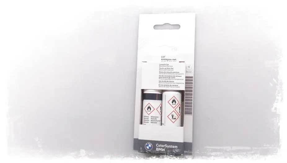 Lakkstift kit 2-komponent BMW Touch Up Arktikgrau Met.  │ Lakk kode C27 Arctic Grey Met. – bilde 3