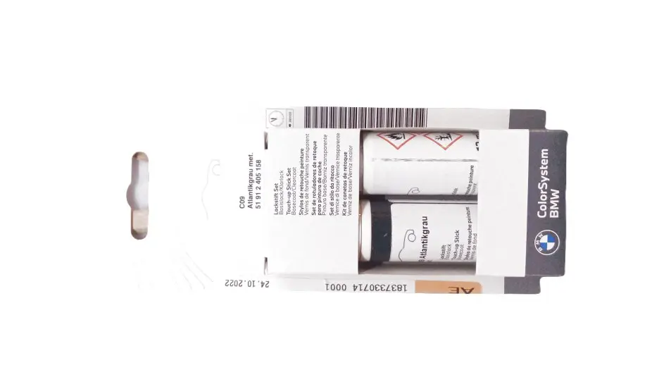 Lakkstift kit 2-komponent BMW Touch Up Atlantikgrau Met. │ Lakk kode C09 Atlantic Grey Met. Image 3