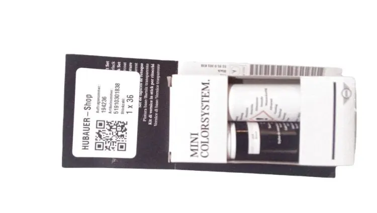 Lakkstift kit 2-komponent BMW Touch Up Black | Lakk kode 668 Black Image 3