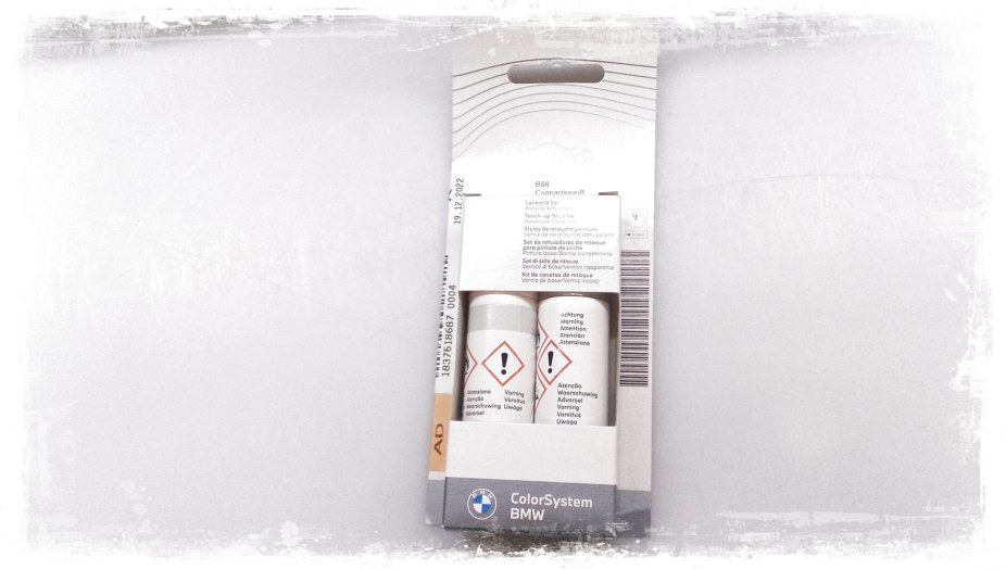 Lakkstift kit 2-komponent BMW Touch Up Capparisweiss │ Lakk kode B88 Capparis White Image 4
