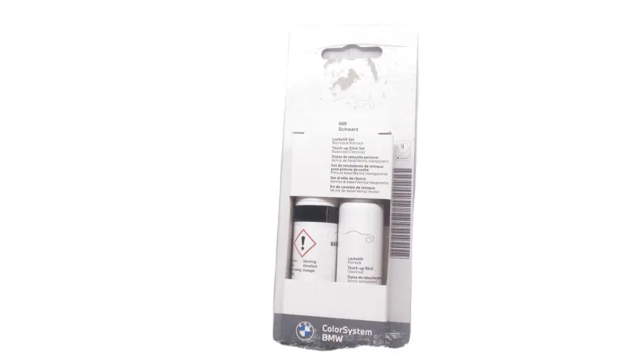 Lakkstift kit 2-komponent BMW Touch Up Fluid Black │ Lakk kode 668/C2W Black – bilde 3