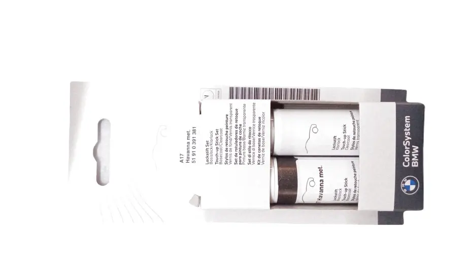 Lakkstift kit 2-komponent BMW Touch Up Havanna Met.│ Lakk kode A17 Havanna Met. – bilde 3