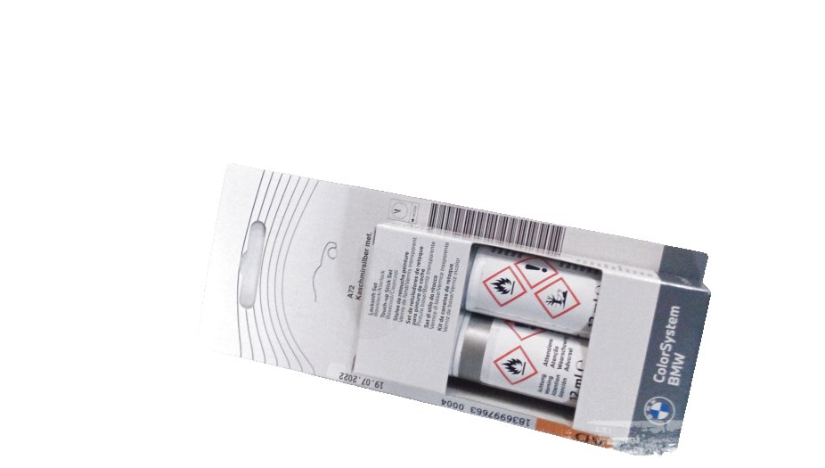 Lakkstift kit 2-komponent BMW Touch Up Kaschmirsilber Met.│ Lakk kode A72 Cashmere Silver Met. – bilde 3