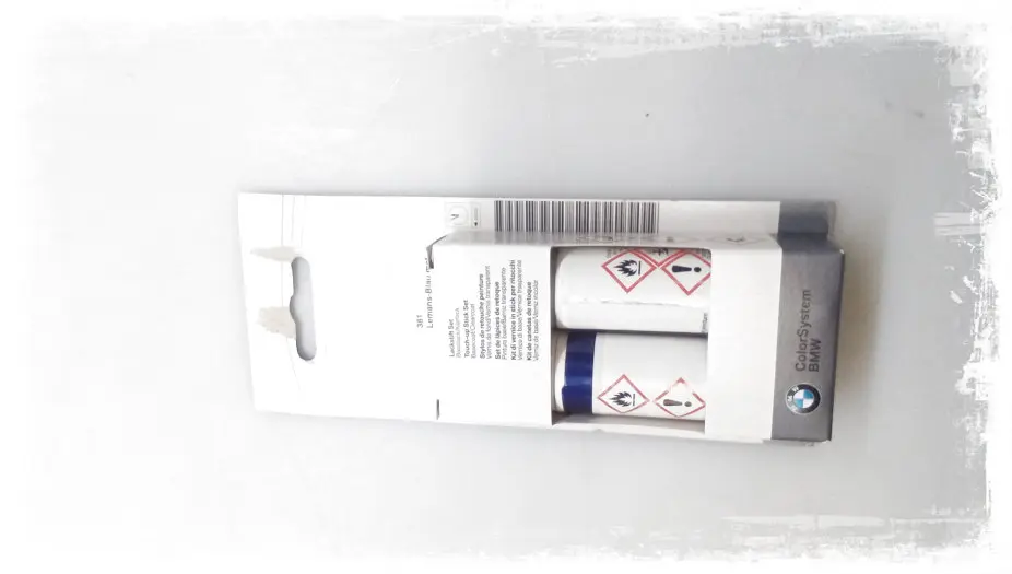 Lakkstift kit 2-komponent BMW Touch Up Lemansblau Met.│ Lakk kode 381 Lemans Blue Met. Image 4