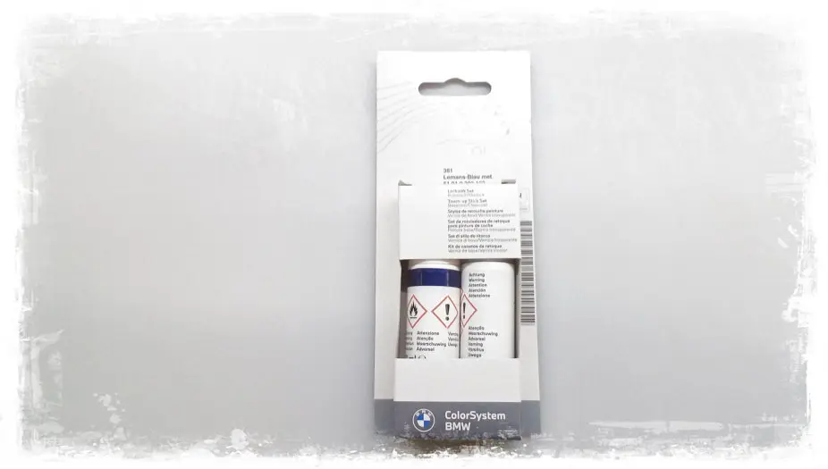 Lakkstift kit 2-komponent BMW Touch Up Lemansblau Met.│ Lakk kode 381 Lemans Blue Met. Image 5
