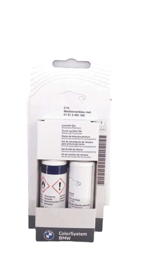 Lakkstift kit 2-komponent BMW Touch Up Mediterranblau Met. │ Lakk kode C10 Mediterranean Blue Met. Image 4