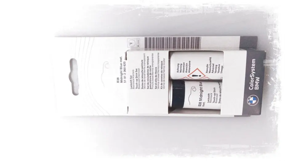 Lakkstift kit 2-komponent BMW Touch Up Midnight Blue Met. │ Lakk kode B38 Midnight Blue Met. – bilde 3