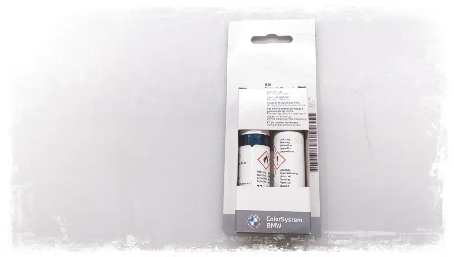 Lakkstift kit 2-komponent BMW Touch Up Midnight Blue Met. │ Lakk kode B38 Midnight Blue Met. – bilde 4