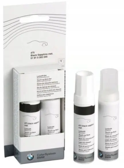 Lakkstift kit 2-komponent BMW Touch Up Monacoblau Met.│ Lakk kode A35 Monaco Blue Met.