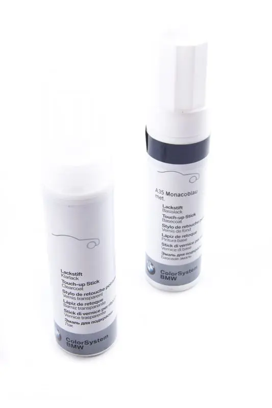 Lakkstift kit 2-komponent BMW Touch Up Monacoblau Met.│ Lakk kode A35 Monaco Blue Met. – bilde 2